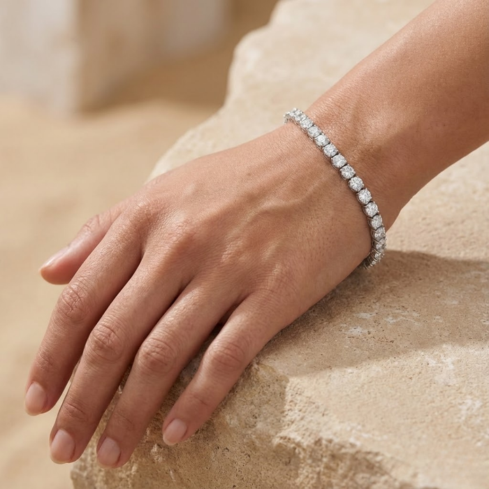 Moissanite Bracelet - 3mm