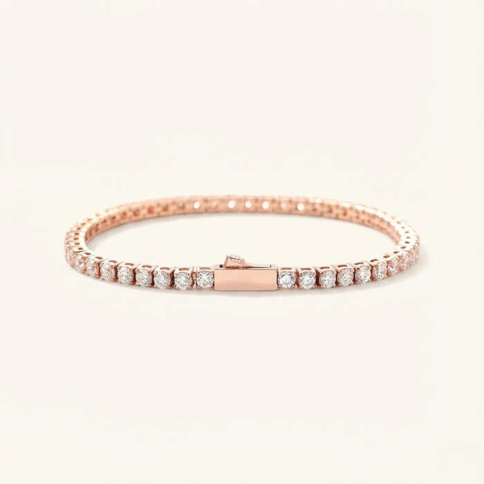 Moissanite Bracelet - 3mm