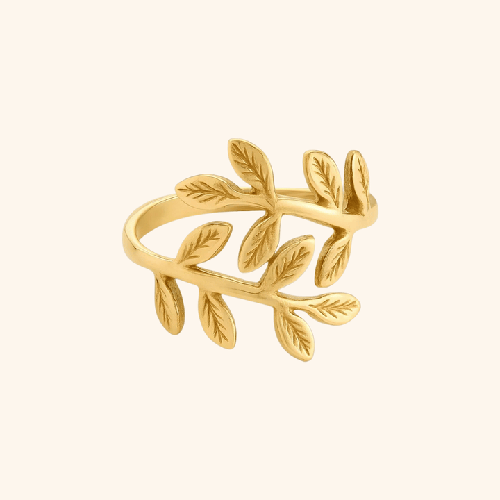 Noor Olive Leaf Ring