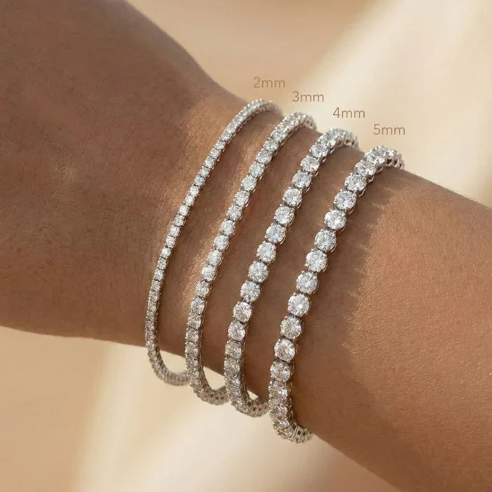 Moissanite Bracelet - 3mm